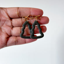 Load image into Gallery viewer, WS Bow Top Christmas Tree Clay Dangles