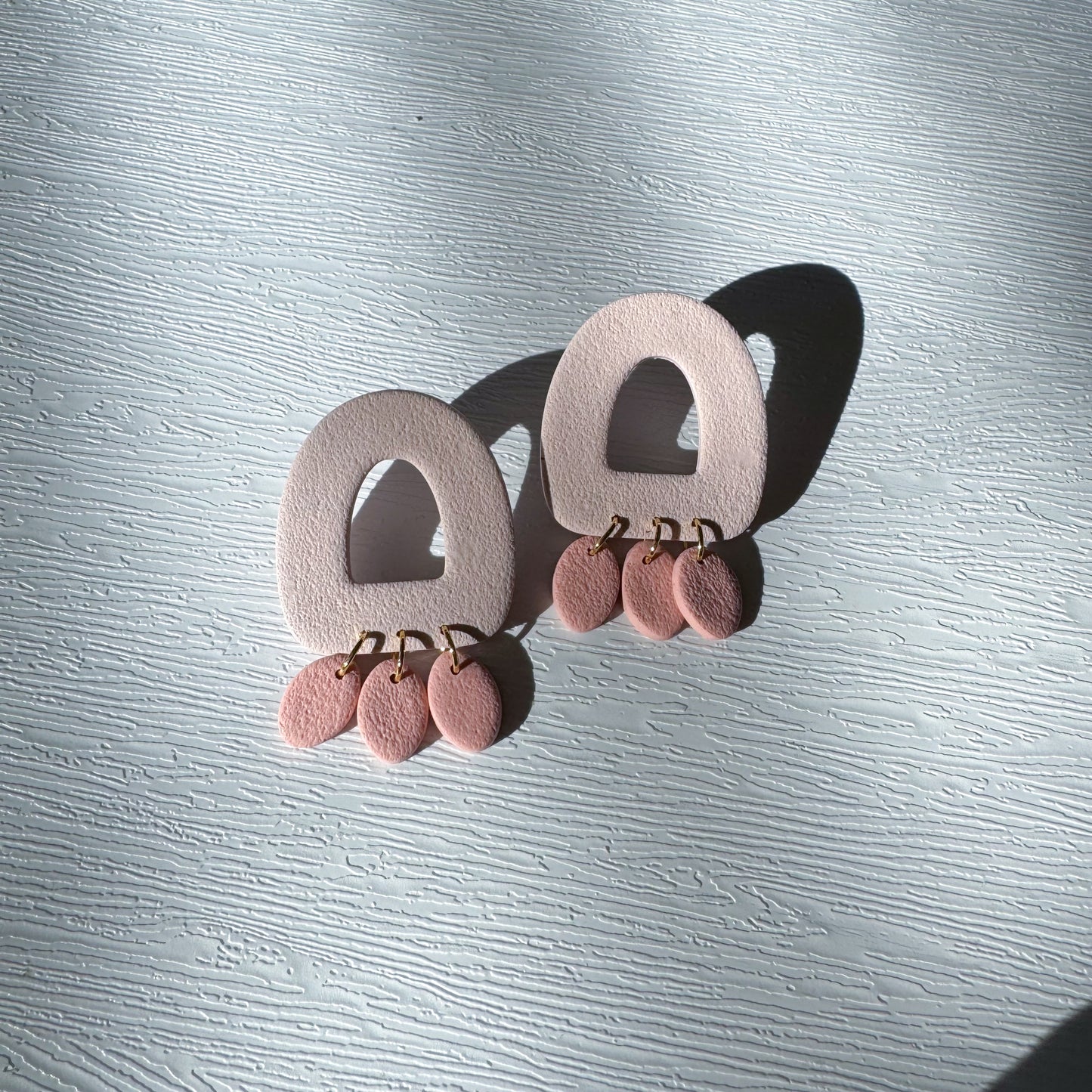 Organic Oversized Stud Dangles