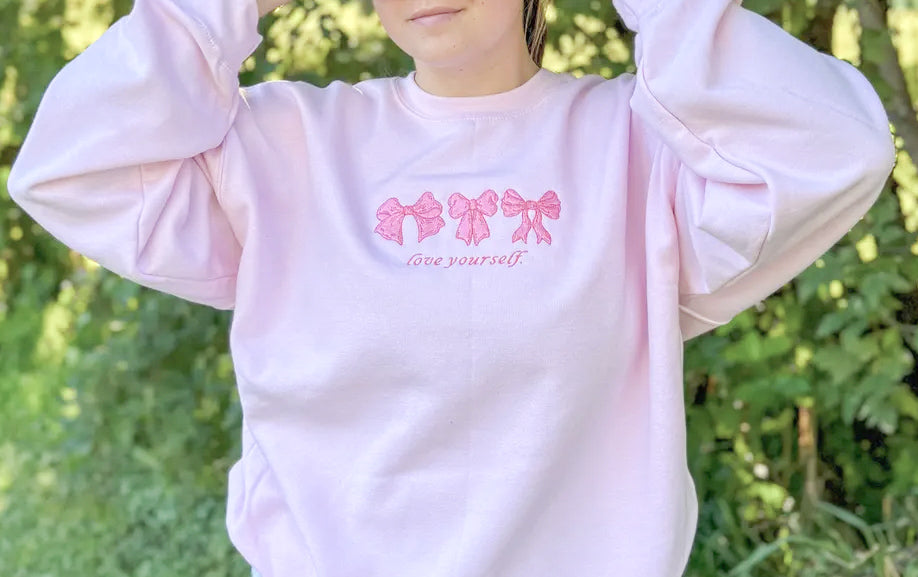 Self Love Embroidered Sweatshirt π
