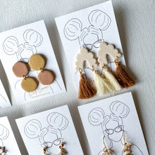Load image into Gallery viewer, Neutral Clay Earrings 4
