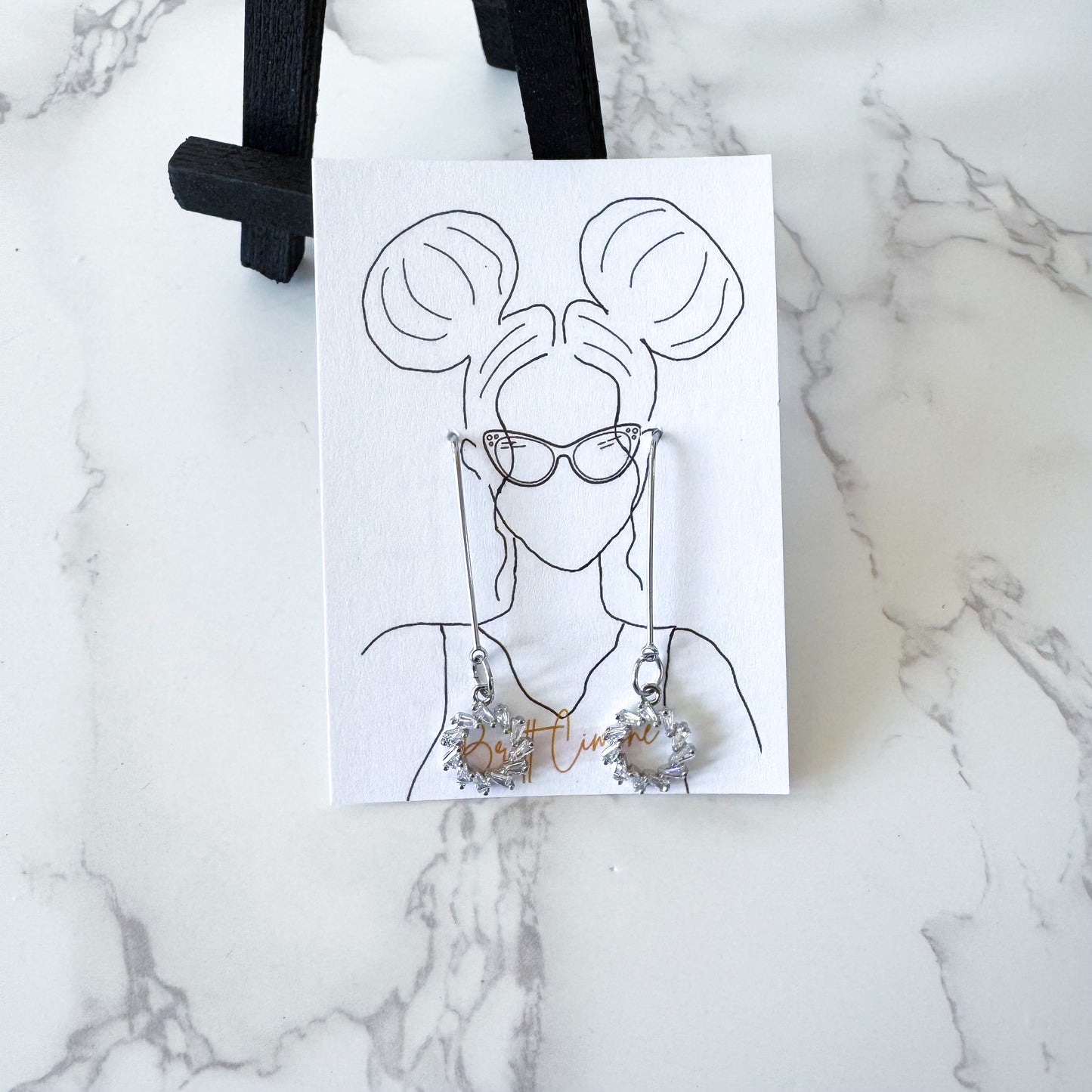 Circle Drop Earrings