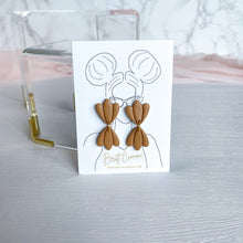 Load image into Gallery viewer, Mini Iris Dangle | Petal Flower Drop Earrings
