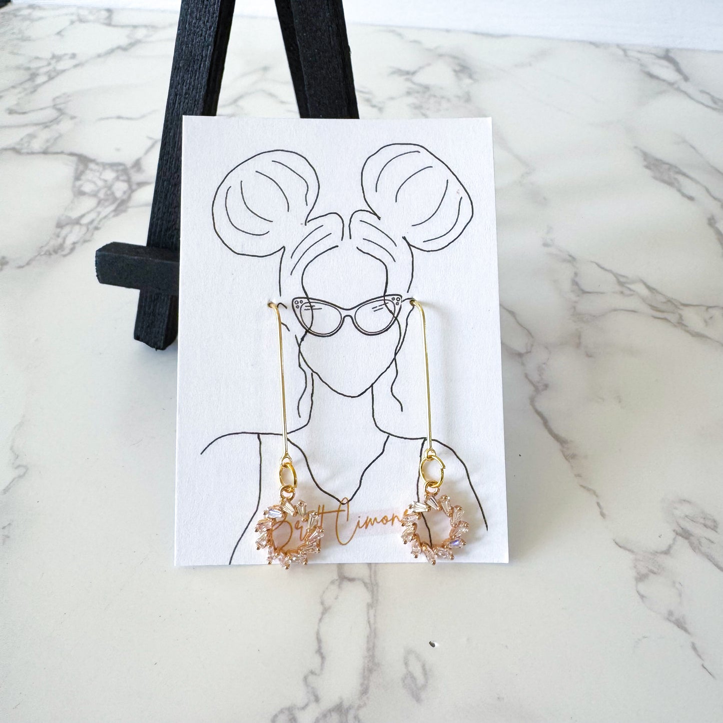 Circle Drop Earrings