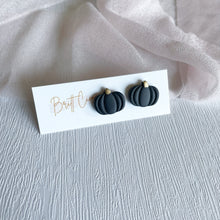 Load image into Gallery viewer, Pumpkin Clay Stud Earrings
