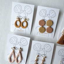 Load image into Gallery viewer, Neutral Clay Earrings 4
