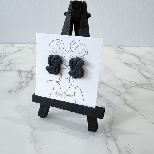 Stevie Swirl Clay Studs