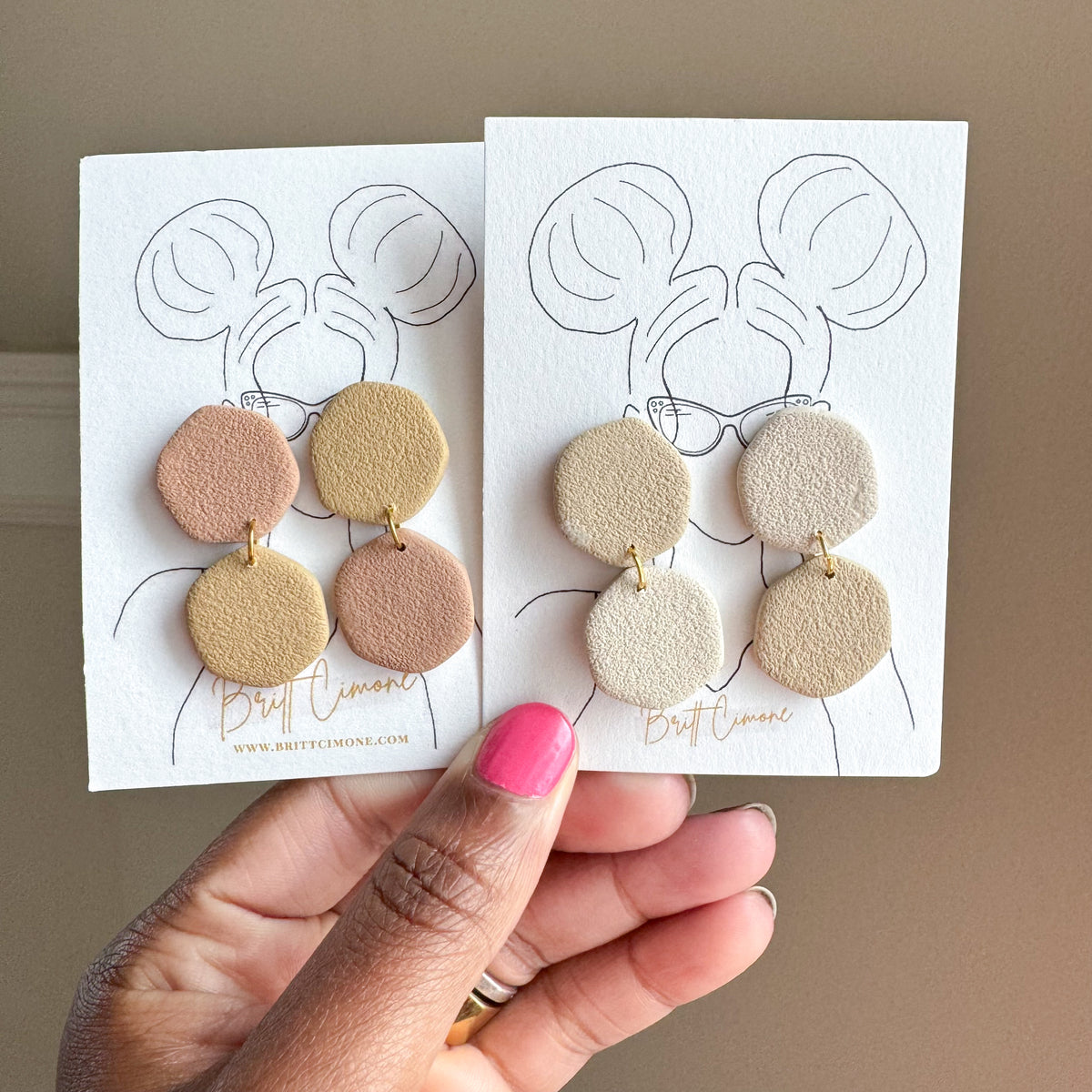 Organic Circle Statement Earrings