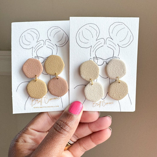 Organic Circle Statement Earrings