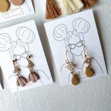 Load image into Gallery viewer, Neutral Clay Earrings 4
