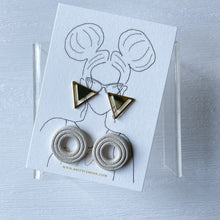 Load image into Gallery viewer, Ecru White Clay Stud Pack
