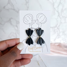Load image into Gallery viewer, Mini Iris Dangle | Petal Flower Drop Earrings
