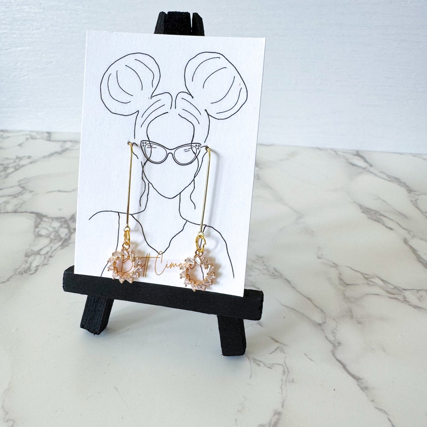 Circle Drop Earrings
